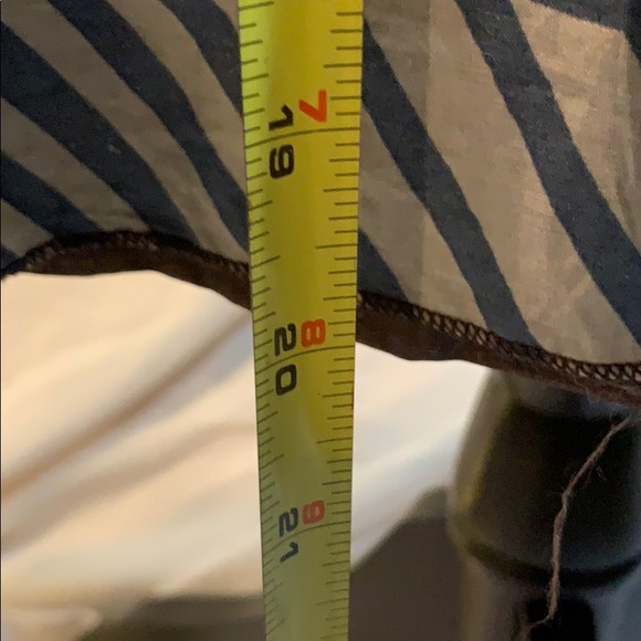 Retro look brown cotton belted skirt. - Picture 5 of 7